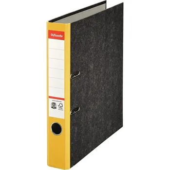 Pák.pořadač Esselte - A4, karton, 5, mramor, žlutý