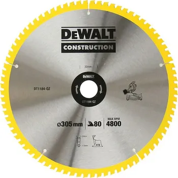 Pilový kotouč DeWALT DT1184 Pilový kotouč 305 x 30 mm, 80 zubů, ATB 5° free_store_pickup