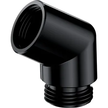 Sprchový držák Omnires Koleno ruční sprchy, černá matná T87BL