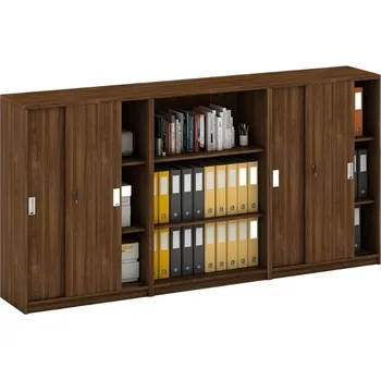 Kancelářská sestava Sestava skříní MIRELLI, Typ IV - ořech