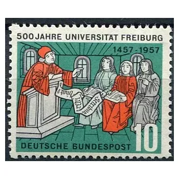 Poštovní známka (1957) MiNr. 256 ** - Německo - 500. výročí univerzity ve Freiburgu