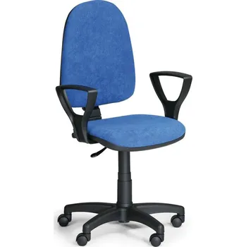 EUROSEAT Kancelářská židle TORINO s područkami, permanentní kontakt, modrá