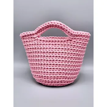 Kabelka Kabelka do ruky - koš malý růžový