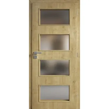 Interiérové dveře Interiérové dveře ZENIT 28 80P S3D dub přírodní prosklené