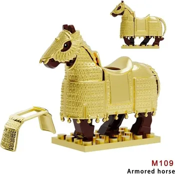 ostatní stavebnice Stavebnice středověkého rytíře s drakem a vlkem | figurky styl lego - FJM109-1PC