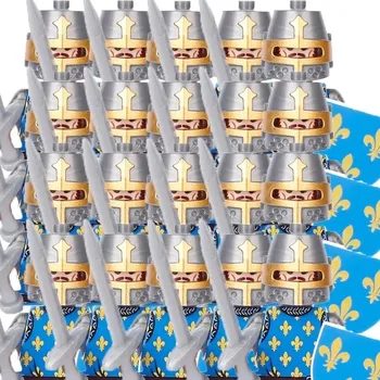 ostatní stavebnice Vojenské stavebnice rytířů a anime figurky | lego styl figurky a komponenty - B18-32-1-20PCS