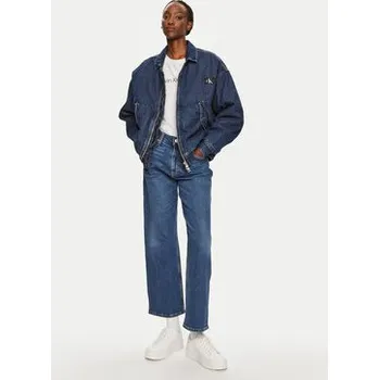 Pánská casual bunda Calvin Klein Jeans Jeansová bunda J20J224717 Tmavomodrá Relaxed Fit S