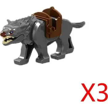 ostatní stavebnice Stavebnice středověkého rytíře s drakem a vlkem | figurky styl lego - RZ202-3PCS