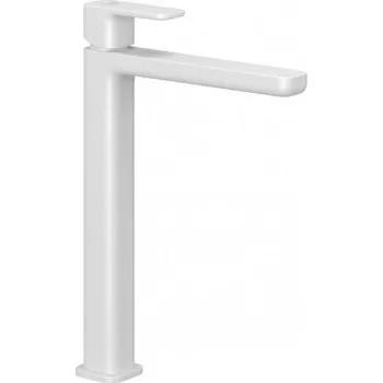 Vodovodní baterie Kludi Renon umyvadlová jednopáková baterie 240, bez odpadové soupravy, bílá mat (422985375)