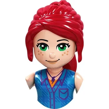 Dřevěná hračka Filmové postavičky a stavební bloky pro děti - F027