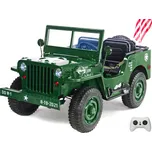 andos Třímístné elektrické autíčko Džíp Willys 4x4 24V/480W zelený