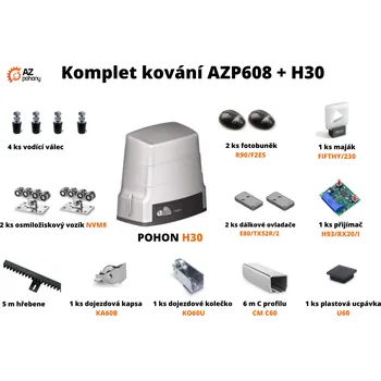 Pohon brány Sada kování AZP608 + pohon H30 až do 5,5 m průjezdu