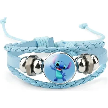 Náramek Dětský pletený náramek s motivem Lilo &amp; Stitch - 1