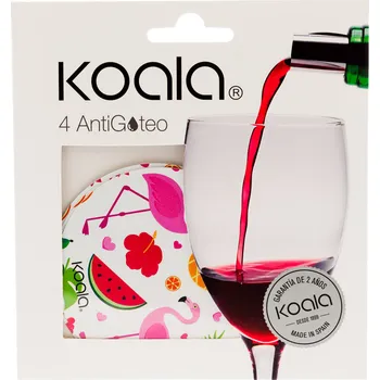 Sklenice KOALA Nálevka na víno set 4 ks plameňák