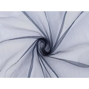 Tyl oděvní PAD s leskem METRÁŽ - 10 modrá tmavá