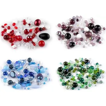 Skleněné korálky ramš ohňovky - 50 g