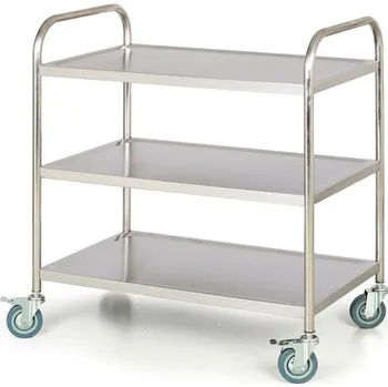 Corping Nerezový policový vozík, 3 police, 860 x 540 mm