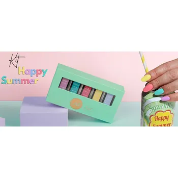 Umělé nehty Laif Sada UV/LED Gel lak - " Happy Summer 2024 " 5*10ml