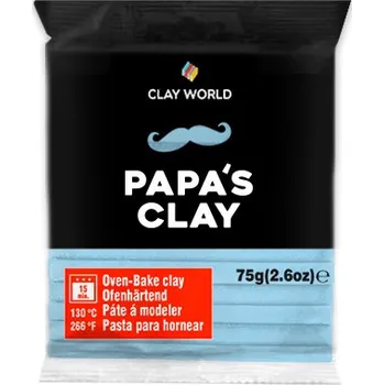 Modelovací hmota Papa's Clay Polymerová hmota 60 g baby blue