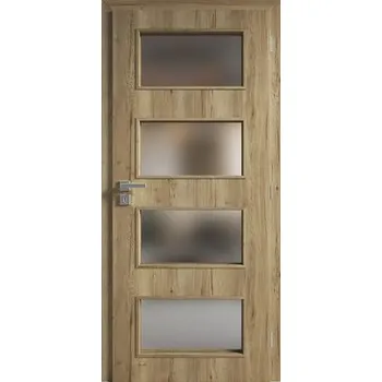 Interiérové dveře Interiérové dveře ZENIT 28 90P S3D dub halifax prosklené