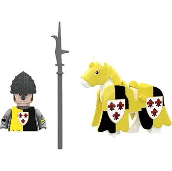Stavebnice LEGO Středověký válečník s teutonskými rytíři a koňmi | lego figurky a komponenty - N302-FJM158-1PC