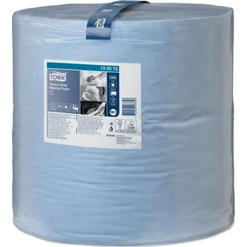 Papírový ručník Průmyslové utěrky Tork - 2vrstvé, modré, W1