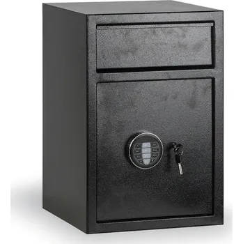 Trezor Nábytkový elektronický trezor s vhazovacím otvorem, 520x350x350 mm, 37 L