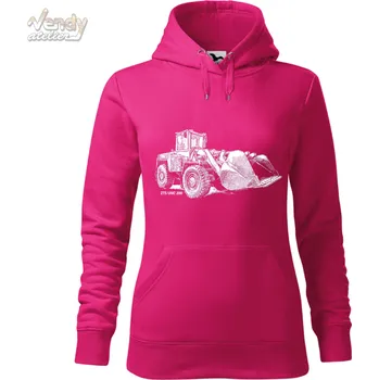 Pánská mikina Mikina - Kolový nakladač ZTS UNC 200 Barva: Purpurová (40), Velikost: XL, Střih: Dámské