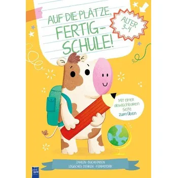 První čtění Auf die Plätze, fertig - Schule! 3-4 Jahre (Cover Kuh)