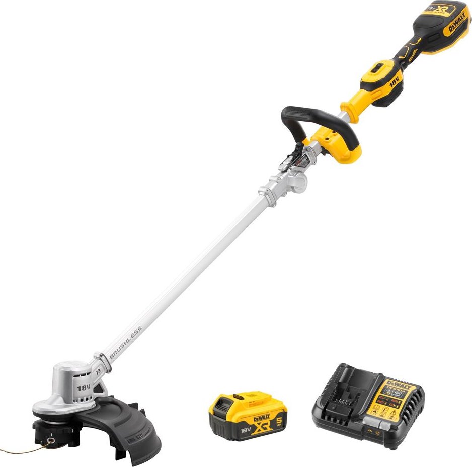 DCMST561P1 DEWALT 18V AKU BEZUHLÍKOVÁ STRUNOVÁ SEKAČKA SE SKLÁDACÍ RUKOJETÍ, 1 X 5,0 AH, NABÍJEČKA