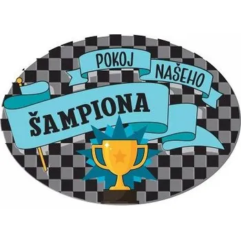 Domovní číslo ALBI Cedulka na dveře - Šampion