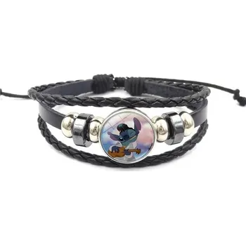 Náramek Dětský pletený náramek s motivem Lilo & Stitch - 26