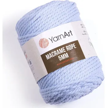 Příze Yarn Art Macrame Rope 5 mm 760 světle modrá