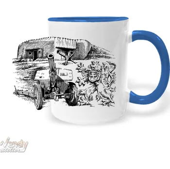 Hrnek - Obrana republiky Barva: Modrá