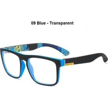 Pánské polarizační sluneční brýle vintage styl - 09 Modrá - Průhledná