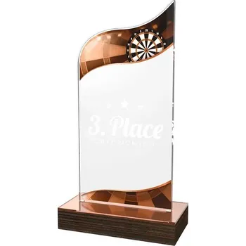 Akrylátová trofej WPLA552, Výška | Barva 19,5 cm, Úprava trofeje Bez potisku