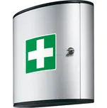 Hliníková lékárnička na zeď, 40 x 30 x 12 cm, s náplní DIN 13169