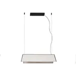 FARO BARCELONA Ludovico Povrchové závěsné svítidlo LED, 60 cm, bílé - Délka stříšky 30 cm bílá LED 15 W celkem - Doprava zdarma