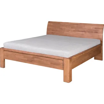 Postel Domestav FLORENCIA manželská postel čelo oblé plné 160 cm buk cink mořený