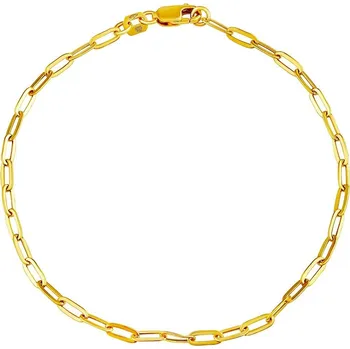 Náramek Zlatý náramek Paper Clip Flat 2,4 mm - Y