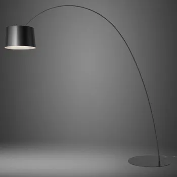 Lampička Foscarini Twiggy Elle MyLight stojací lampa grafit - stínidlo - výška 29 cm, Ø 46 cm; délka přívodního kabelu 330 cm LED celkem 28 W - Doprava zdarma