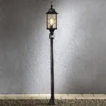 Konstsmide Milano pro osvětlení cest, detektor pohybu stříbrná patinovaná, čirá 1 x 60 W - Doprava zdarma