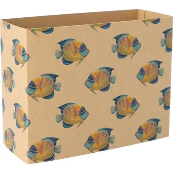 Jednorázové nádobí Reklamní CreaSleeve Kraft 337 papírový kraftový rukáv na zakázku, přírodní