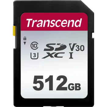 Paměťová karta Transcend Silver 300S SDXC UHS-I U3 (V30) R100/W55 512GB