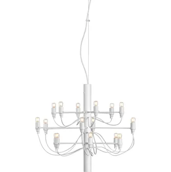 Lampička FLOS 2097/18 Lustr LED, čiré žárovky, bílý čirá, bílá 18 x 2,7 W LED - Doprava zdarma