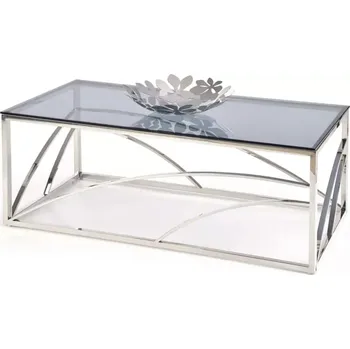 Konferenční stolek Konferenční stolek UNIVERSE - nerez/kouřové sklo - SLEVA 3% s kodem radost25