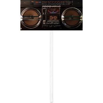 Jedlá dekorace na dort Zápich do dortu - Boombox, rádio, kazeťák - #7