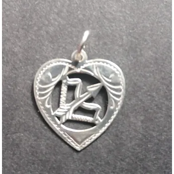 Přívěsek Znamení Střelec (v srdci) - stříbrný přívěsek