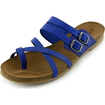 Dámské sandále Dámské velké pantofle COSMOS CO801 blau (obuv nadměrná)