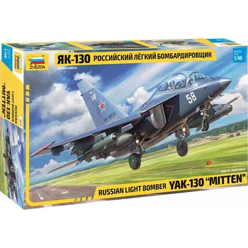 autíčko Letadlo YAK-130 1:48 Zvezda - stavebnice Letadlo Yak-130 - ModelKIT